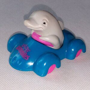 🎯 10 for $12 / Vintage 90s Toy, Dolphin in Blue Car Toy Collectible